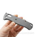 High Strength Stonewash Surface Titanium Knife Handle Scales